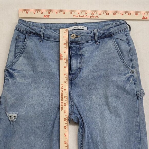 Celebrity Pink Distressed Wide‑Leg Jeans | Women’s Size 9 | Streetwear Casual - Picture 4 of 6